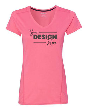 Gildan Performance Tech Women's V-Neck Safety T-Shirt