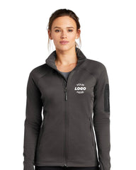 The North Face Ladies Mountain Peaks Full-Zip Fleece Jacket NF0A47FE, perfect for outdoor activities.