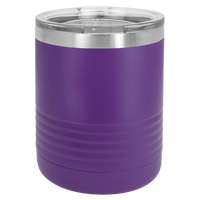 A purple and silver Kodiak Coolers promotional gift cooler.