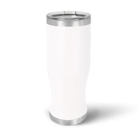 Kodiak Coolers' Custom 14 oz Pilsner Glass features laser engraving for personal designs, ideal for those valuing detailed glassware.