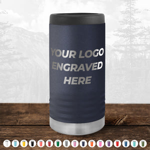 A Kodiak Coolers Custom Slim Seltzer Can Holder with your Logo or Design Engraved - Special Bulk Wholesale Volume Pricing.