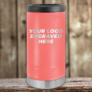 A Kodiak Coolers red insulated tumbler with black lid and silver base, engraved with your logo—perfect for custom mugs or unique promotional gifts. Xmas in July SALE: Front-engraved logo included with $200 minimum order.