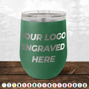 Here's the revised sentence incorporating the given product data:
A green Kodiak Coolers insulated tumbler with a lid, featuring your custom logo or design engraved on its front. This personalized drinkware, part of our HUGE LABOR DAY SALE ending today, is perfect as a promotional gift. Several color options are displayed below the tumbler, ensuring it fits any brand aesthetic.