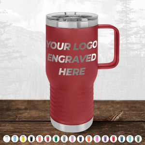 Custom Drinkware Engraved with your Logo or Design - Front Side Logo Included - HUGE LABOR DAY SALE