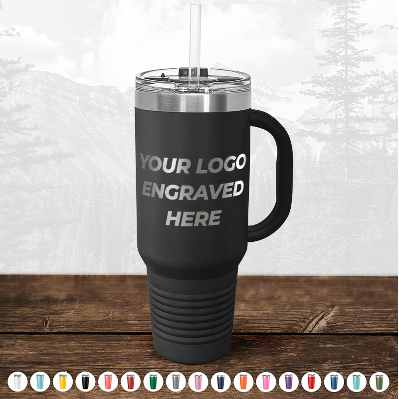 A Kodiak Coolers Custom Travel Tumbler 40 oz with your Logo or Design Engraved - Special Bulk Wholesale Volume Pricing.