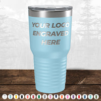 Kodiak Coolers Custom Tumblers feature your logo or design engraved with no setup fees and a $200 minimal order. Shown in large light blue, they’re perfect as promotional gifts or custom mugs to boost brand visibility. Color options available.