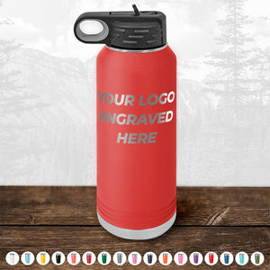 Custom Drinkware Engraved with your Logo or Design - Front Side Logo Included - HUGE LABOR DAY SALE