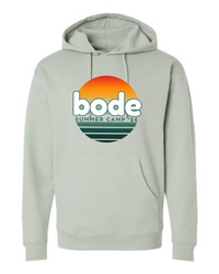 Stay comfy and stylish in the Printify 2026 Bode Summer Bootcamp OG Logo Hoodie Sweatshirt (Unisex, Independent Trading Co. SS4500), featuring a light gray cotton-poly fleece and bold front graphics.