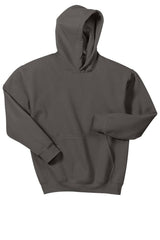 A comfortable Gildan - Youth Heavy Blend Hoodie Sweatshirt 18500B on a white background.