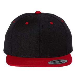 Yupoong Classics 6089 Premium Flat Bill Snapback Cap - Custom Embroidered Hat