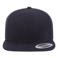 A YP Classics navy snapback hat with acrylic/wool fabric on a white background.