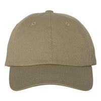 A Yupoong Classics 6245CM Classic Dad Hat on a white background made of cotton chino twill.