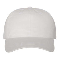 A YP Classics 6245CM Classic Dad Hat on a white background made of cotton chino twill fabric.