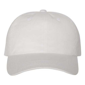 A YP Classics 6245CM Classic Dad Hat on a white background made of cotton chino twill fabric.