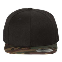 A YP Classics 6089 Premium Flat Bill Snapback Cap made of acrylic/wool.