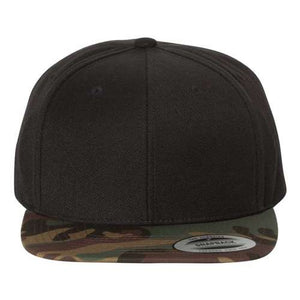 A YP Classics 6089 Premium Flat Bill Snapback Cap made of acrylic/wool.