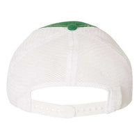 A Richardson 111 Garment-Washed Snapback Trucker Hat on a white background.