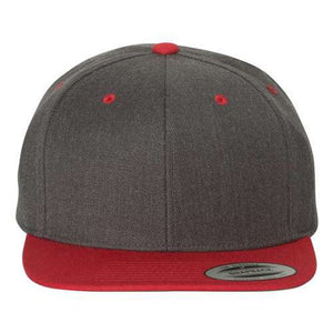 Yupoong Classics 6089 Premium Flat Bill Snapback Cap - Custom Embroidered Hat