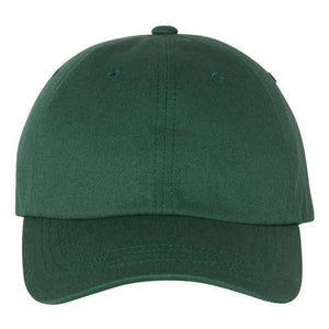 A YP Classics green dad hat in a camouflage pattern on a white background.