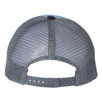 The back of a Richardson 111 Garment-Washed Snapback Trucker Hat.