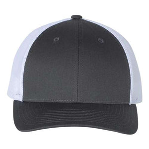 A structured Richardson 115 Low Pro Snapback Trucker Cap with snapback closure on a white background.