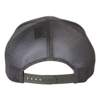 A Flexfit 110 Mesh-Back Trucker Hat with a Permacurv® visor.
