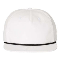 Richardson 256 Umpqua Rope Snapback Cap with a black trim and snapback closure, isolated on a white background.