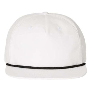 Richardson 256 Umpqua Rope Snapback Cap with a black trim and snapback closure, isolated on a white background.