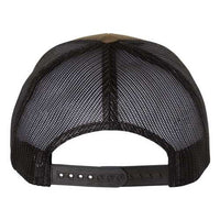 A YP Classics Six-Panel Retro Trucker Snapback Hat 6606 with a snapback closure on a white background.