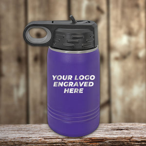 Kodiak Coolers Custom Kids Water Bottles, 12 oz, personalized with your logo, design, or names. Special Black Friday Sale—volume pricing for a limited time. Perfect for custom gifts and branding!.