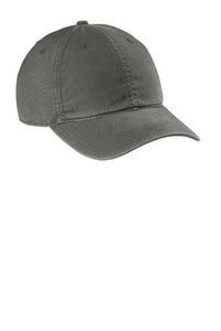 An image of a Carhartt Velcro Cotton Canvas Hat CT103938 - Custom Embroidered Hat on a white background.