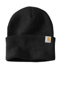 Carhartt Watch Beanie Hat 2.0 CT104597 - Custom Leather Patch Hat | No Minimals | Volume Tiered Pricing