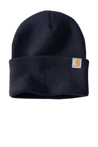 Carhartt Watch Beanie Hat 2.0 CT104597 - Custom Leather Patch Hat | No Minimals | Volume Tiered Pricing