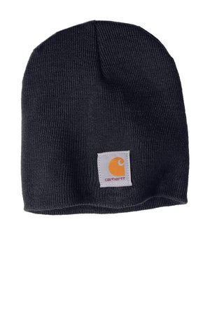 Carhartt Acrylic Knit Hat CTA205 - Custom Leather Patch Hat | No Minimals | Volume Tiered Pricing