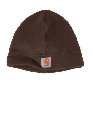 Carhartt Beanie Winter Fleece Hat CTA207 - Custom Leather Patch Hat | No Minimals | Volume Tiered Pricing
