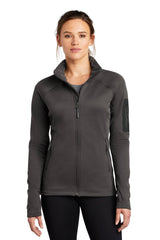 The North Face Ladies Mountain Peaks Full-Zip Fleece Jacket NF0A47FE is a durable outerwear option for outdoor activities.