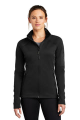 The North Face Ladies Mountain Peaks Full-Zip Fleece Jacket NF0A47FE, perfect for outdoor activities.