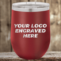 Red insulated tumbler by Kodiak Coolers with a clear lid, engraved with your custom company logo—an ideal Realtor closing gift for clients and a standout addition to your branded drinkware collection.
