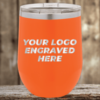 Kodiak Coolers’ orange stainless steel tumbler with clear lid, engraved with your custom company logo—perfect as Realtor closing gifts for clients or promotional drinkware.
