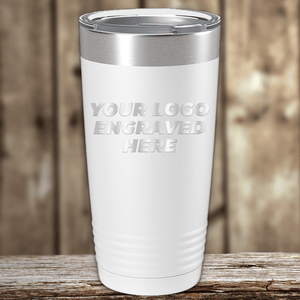 A white Kodiak Coolers tumbler customized with your business logo.