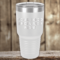 The Kodiak Coolers stainless steel tumbler with your custom company logo engraved is perfect as a Realtor closing gift for clients. It features a clear lid and stylish design—ideal custom drinkware to showcase your brand.