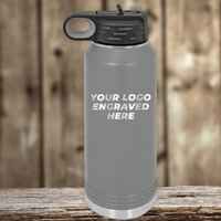 SAMPLE - 32 oz Water Bottle with Built in Straw - Price Includes Engraved Logo Sample and Volume Setup Fee