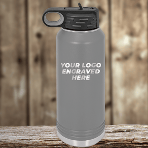 SAMPLE - 32 oz Water Bottle with Built in Straw - Price Includes Engraved Logo Sample and Volume Setup Fee