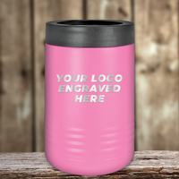 Kodiak Coolers pink insulated tumbler with black lid, engraved with "YOUR LOGO"—an ideal Realtor closing gift for clients. Personalize this custom drinkware with your company logo to highlight your brand in style.