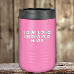 Kodiak Coolers pink insulated tumbler with black lid, engraved with "YOUR LOGO"—an ideal Realtor closing gift for clients. Personalize this custom drinkware with your company logo to highlight your brand in style.