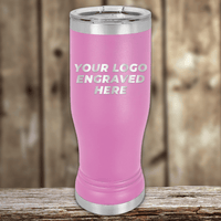 SAMPLE - 14 oz Pilsner Glass - Price Includes Engraved Logo Sample and Volume Setup Fee