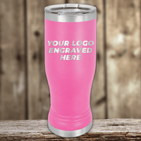 SAMPLE - 14 oz Pilsner Glass - Price Includes Engraved Logo Sample and Volume Setup Fee