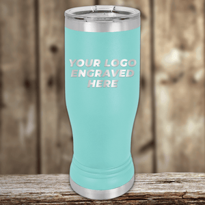 SAMPLE - 14 oz Pilsner Glass - Price Includes Engraved Logo Sample and Volume Setup Fee