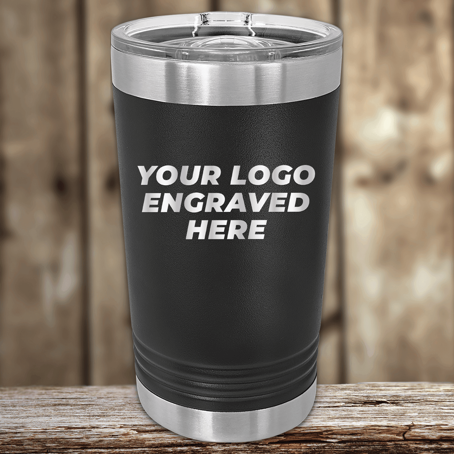 SAMPLE - 16 oz Pint Tumbler - Price Includes Engraved Logo Sample and Volume Setup Fee