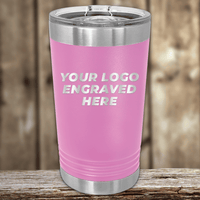 SAMPLE - 16 oz Pint Tumbler - Price Includes Engraved Logo Sample and Volume Setup Fee